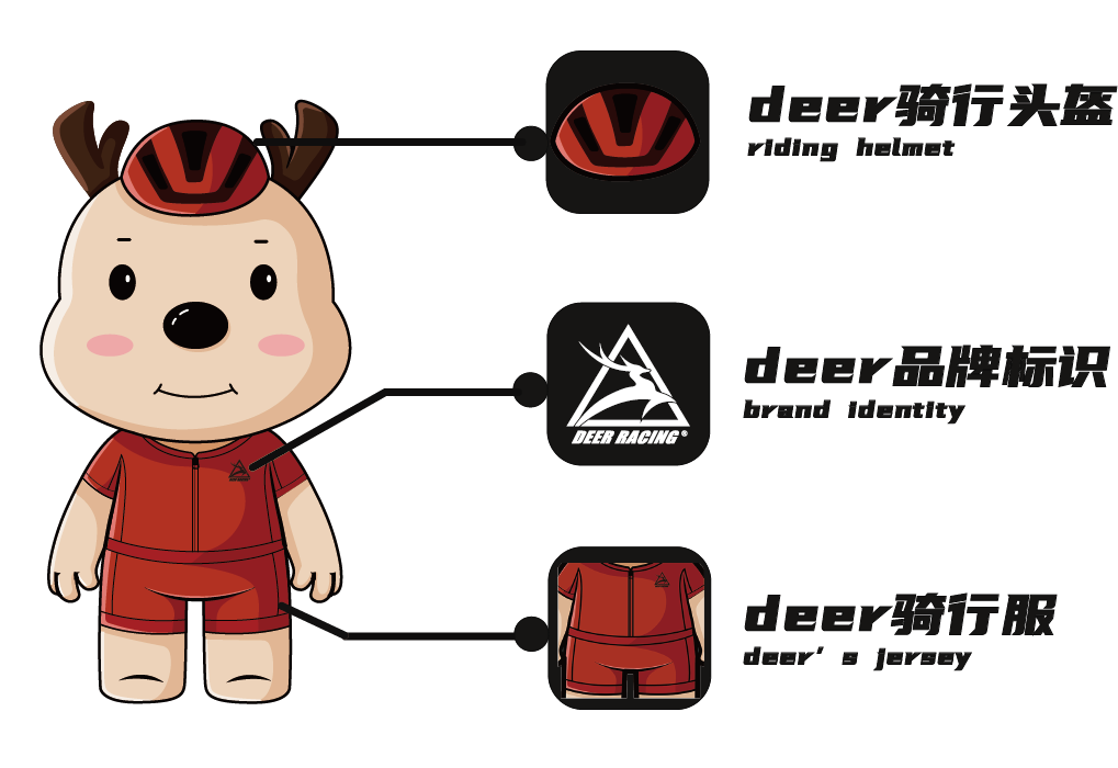 deer cycling jersey IP Deer Boy was released
